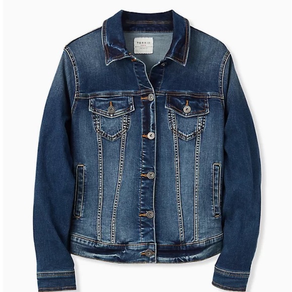 torrid Jackets & Blazers - NEW torrid denim trucker jean jacket 2X